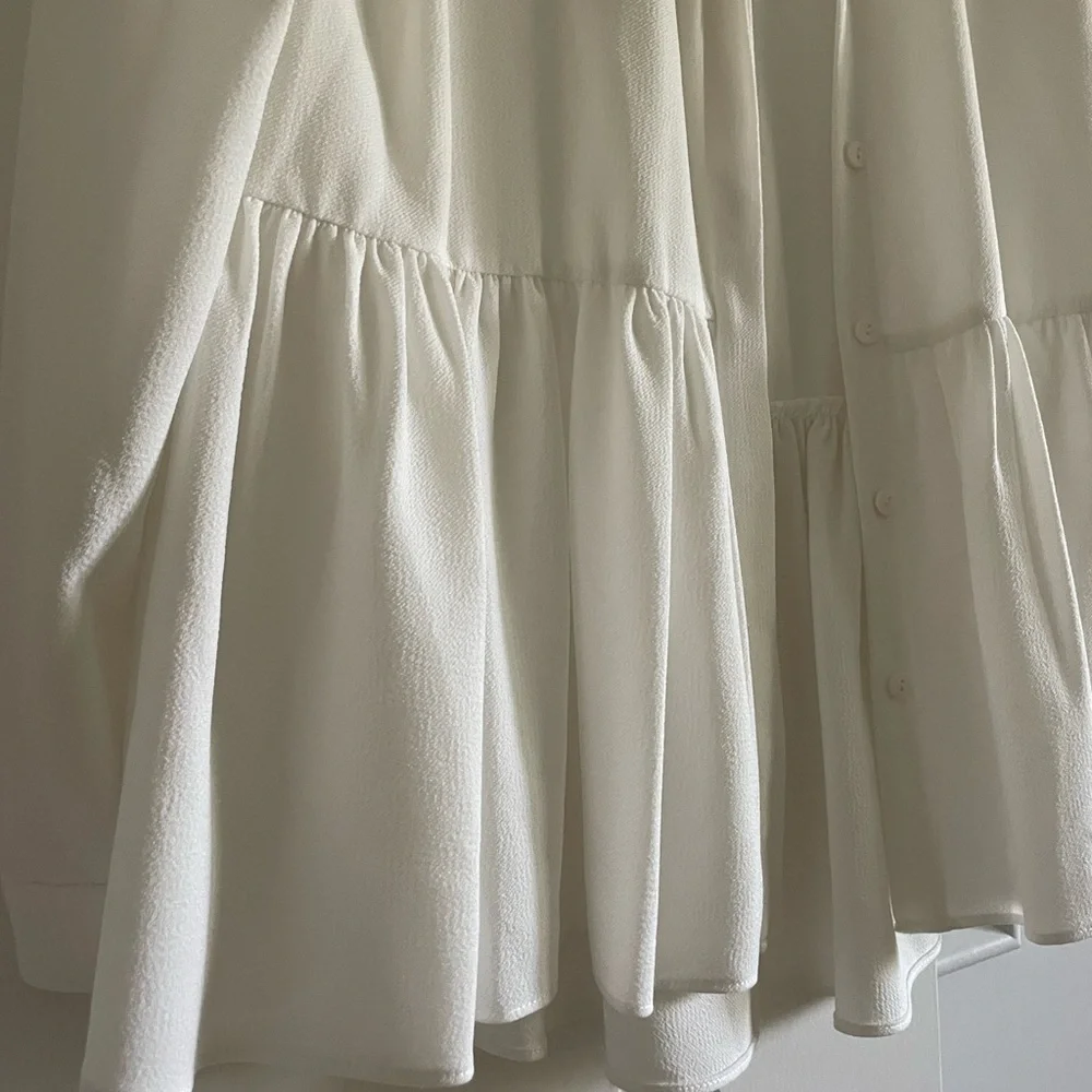 - Tibi Savanna long peplum silky shirt from Tuckernuck - Picture 6 of 9